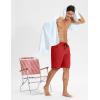 imageG Gradual Mens Swim Trunks 9 Quick Dry Swimming Board Shorts with Zipper Pockets Swimwear Bathing Suit for Men No LinerRed