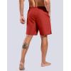 imageG Gradual Mens Swim Trunks with Compression Liner 7 Quick Dry Board Shorts Swimsuit Bathing Suit for Men with Zipper PocketsRed