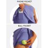 imageG Gradual Pleated Tennis Skirt for Women with Pockets Shorts Womens High Waisted UPF50 Athletic Golf Skorts Skirts for Running Casual Slate Blue XLarge