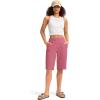 imageG Gradual Womens 12 Bermuda Long Shorts with Pockets High Waisted Stretch Knee Length Shorts for Women Summer WalkingBriar Rose