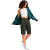 imageG Gradual Womens 12 Bermuda Long Shorts with Pockets High Waisted Stretch Knee Length Shorts for Women Summer WalkingOlive