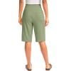 imageG Gradual Womens 12 Bermuda Long Shorts with Pockets High Waisted Stretch Knee Length Shorts for Women Summer WalkingVibrant Green