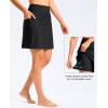 imageG Gradual Womens 18 Long Swim Skirt with Pockets High Waisted Modest Swimsuit Tummy Control Bathing Suit Bottoms for WomenBlack
