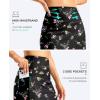 imageG Gradual Womens 18 Long Swim Skirt with Pockets High Waisted Modest Swimsuit Tummy Control Bathing Suit Bottoms for WomenBlack Floral