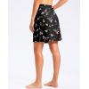 imageG Gradual Womens 18 Long Swim Skirt with Pockets High Waisted Modest Swimsuit Tummy Control Bathing Suit Bottoms for WomenBlack Floral