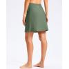 imageG Gradual Womens 18 Long Swim Skirt with Pockets High Waisted Modest Swimsuit Tummy Control Bathing Suit Bottoms for WomenGreen