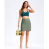 imageG Gradual Womens 18 Long Swim Skirt with Pockets High Waisted Modest Swimsuit Tummy Control Bathing Suit Bottoms for WomenGreen