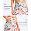 imageG Gradual Womens 18 Long Swim Skirt with Pockets High Waisted Modest Swimsuit Tummy Control Bathing Suit Bottoms for WomenOrange Flower