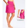 imageG Gradual Womens 18 Long Swim Skirt with Pockets High Waisted Modest Swimsuit Tummy Control Bathing Suit Bottoms for WomenRosy