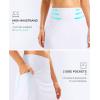 imageG Gradual Womens 18 Long Swim Skirt with Pockets High Waisted Modest Swimsuit Tummy Control Bathing Suit Bottoms for WomenWhite