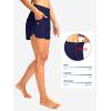 imageG Gradual Womens 3 High Waisted Swim Board Shorts with Pockets Quick Dry Swimsuit Bottoms Bathing Suit for Women with LinerNavy