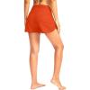 imageG Gradual Womens 3 High Waisted Swim Board Shorts with Pockets Quick Dry Swimsuit Bottoms Bathing Suit for Women with LinerOrange