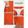 imageG Gradual Womens 3 High Waisted Swim Board Shorts with Pockets Quick Dry Swimsuit Bottoms Bathing Suit for Women with LinerOrange