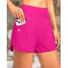 imageG Gradual Womens 3 High Waisted Swim Board Shorts with Pockets Quick Dry Swimsuit Bottoms Bathing Suit for Women with LinerRosy