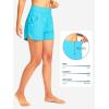 imageG Gradual Womens 3 High Waisted Swim Board Shorts with Pockets Quick Dry Swimsuit Bottoms Bathing Suit for Women with LinerSky Blue