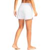 imageG Gradual Womens 3 High Waisted Swim Board Shorts with Pockets Quick Dry Swimsuit Bottoms Bathing Suit for Women with LinerWhite