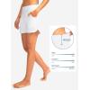 imageG Gradual Womens 3 High Waisted Swim Board Shorts with Pockets Quick Dry Swimsuit Bottoms Bathing Suit for Women with LinerWhite