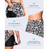 imageG Gradual Womens 4 Swim Board Shorts High Waisted Tummy Control Swimsuit Bathing Suit Bottoms for Women with Liner PocketBlack Floral