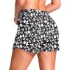 imageG Gradual Womens 4 Swim Board Shorts High Waisted Tummy Control Swimsuit Bathing Suit Bottoms for Women with Liner PocketBlack Floral