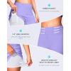 imageG Gradual Womens 4 Swim Board Shorts High Waisted Tummy Control Swimsuit Bathing Suit Bottoms for Women with Liner PocketLight Purple