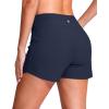 imageG Gradual Womens 4 Swim Board Shorts High Waisted Tummy Control Swimsuit Bathing Suit Bottoms for Women with Liner PocketNavy