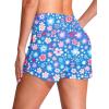 imageG Gradual Womens 4 Swim Board Shorts High Waisted Tummy Control Swimsuit Bathing Suit Bottoms for Women with Liner PocketNavy Flower