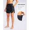 imageG Gradual Womens 5 High Waisted Swim Board Shorts Quick Dry UPF 50 Swimming Beach Shorts for Women with Liner PocketsGrey Camo