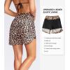 imageG Gradual Womens 5 High Waisted Swim Board Shorts Quick Dry UPF 50 Swimming Beach Shorts for Women with Liner PocketsLeopard