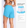 imageG Gradual Womens 5 High Waisted Swim Board Shorts Quick Dry UPF 50 Swimming Beach Shorts for Women with Liner PocketsSky Blue