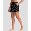 imageG Gradual Womens 5 Swim Board Shorts Quick Dry High Waisted Beach Shorts for Women Swimsuit Bottoms with Liner PocketsBlack Floral