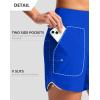 imageG Gradual Womens 5 Swim Board Shorts Quick Dry High Waisted Beach Shorts for Women Swimsuit Bottoms with Liner PocketsBlue