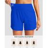 imageG Gradual Womens 5 Swim Board Shorts Quick Dry High Waisted Beach Shorts for Women Swimsuit Bottoms with Liner PocketsBlue