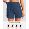 imageG Gradual Womens 5 Swim Board Shorts Quick Dry High Waisted Beach Shorts for Women Swimsuit Bottoms with Liner PocketsDark Blue