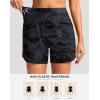imageG Gradual Womens 5 Swim Board Shorts Quick Dry High Waisted Beach Shorts for Women Swimsuit Bottoms with Liner PocketsGrey Camo