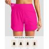 imageG Gradual Womens 5 Swim Board Shorts Quick Dry High Waisted Beach Shorts for Women Swimsuit Bottoms with Liner PocketsHot Pink