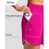 imageG Gradual Womens 5 Swim Board Shorts Quick Dry High Waisted Beach Shorts for Women Swimsuit Bottoms with Liner PocketsHot Pink
