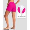 imageG Gradual Womens 5 Swim Board Shorts Quick Dry High Waisted Beach Shorts for Women Swimsuit Bottoms with Liner PocketsHot Pink