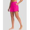 imageG Gradual Womens 5 Swim Board Shorts Quick Dry High Waisted Beach Shorts for Women Swimsuit Bottoms with Liner PocketsHot Pink
