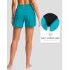 imageG Gradual Womens 5 Swim Board Shorts Quick Dry High Waisted Beach Shorts for Women Swimsuit Bottoms with Liner PocketsLake Blue