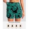 imageG Gradual Womens 5 Swim Board Shorts Quick Dry High Waisted Beach Shorts for Women Swimsuit Bottoms with Liner PocketsLeaf