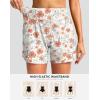 imageG Gradual Womens 5 Swim Board Shorts Quick Dry High Waisted Beach Shorts for Women Swimsuit Bottoms with Liner PocketsOrange Flower