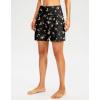 imageG Gradual Womens 7 Long Swim Board Shorts High Waisted Quick Dry Beach Swimming Shorts for Women with Liner PocketsBlack Floral