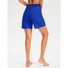 imageG Gradual Womens 7 Long Swim Board Shorts High Waisted Quick Dry Beach Swimming Shorts for Women with Liner PocketsBlue