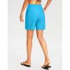 imageG Gradual Womens 7 Long Swim Board Shorts High Waisted Quick Dry Beach Swimming Shorts for Women with Liner PocketsSky Blue