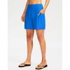 imageG Gradual Womens 7 Long Swim Board Shorts High Waisted Quick Dry Beach Swimming Shorts for Women with Liner PocketsVivid Blue
