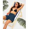 imageG Gradual Womens 7 Quick Dry High Waisted Swim Board Shorts with Zipper Pockets UPF 50 Beach Shorts for Women with LinerBlue