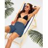 imageG Gradual Womens 7 Quick Dry High Waisted Swim Board Shorts with Zipper Pockets UPF 50 Beach Shorts for Women with LinerDusty Blue