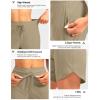 imageG Gradual Womens 7 Quick Dry High Waisted Swim Board Shorts with Zipper Pockets UPF 50 Beach Shorts for Women with LinerKhaki