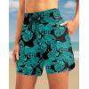 imageG Gradual Womens 7 Quick Dry High Waisted Swim Board Shorts with Zipper Pockets UPF 50 Beach Shorts for Women with LinerLeaf