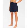 imageG Gradual Womens 7 Quick Dry High Waisted Swim Board Shorts with Zipper Pockets UPF 50 Beach Shorts for Women with LinerNavy